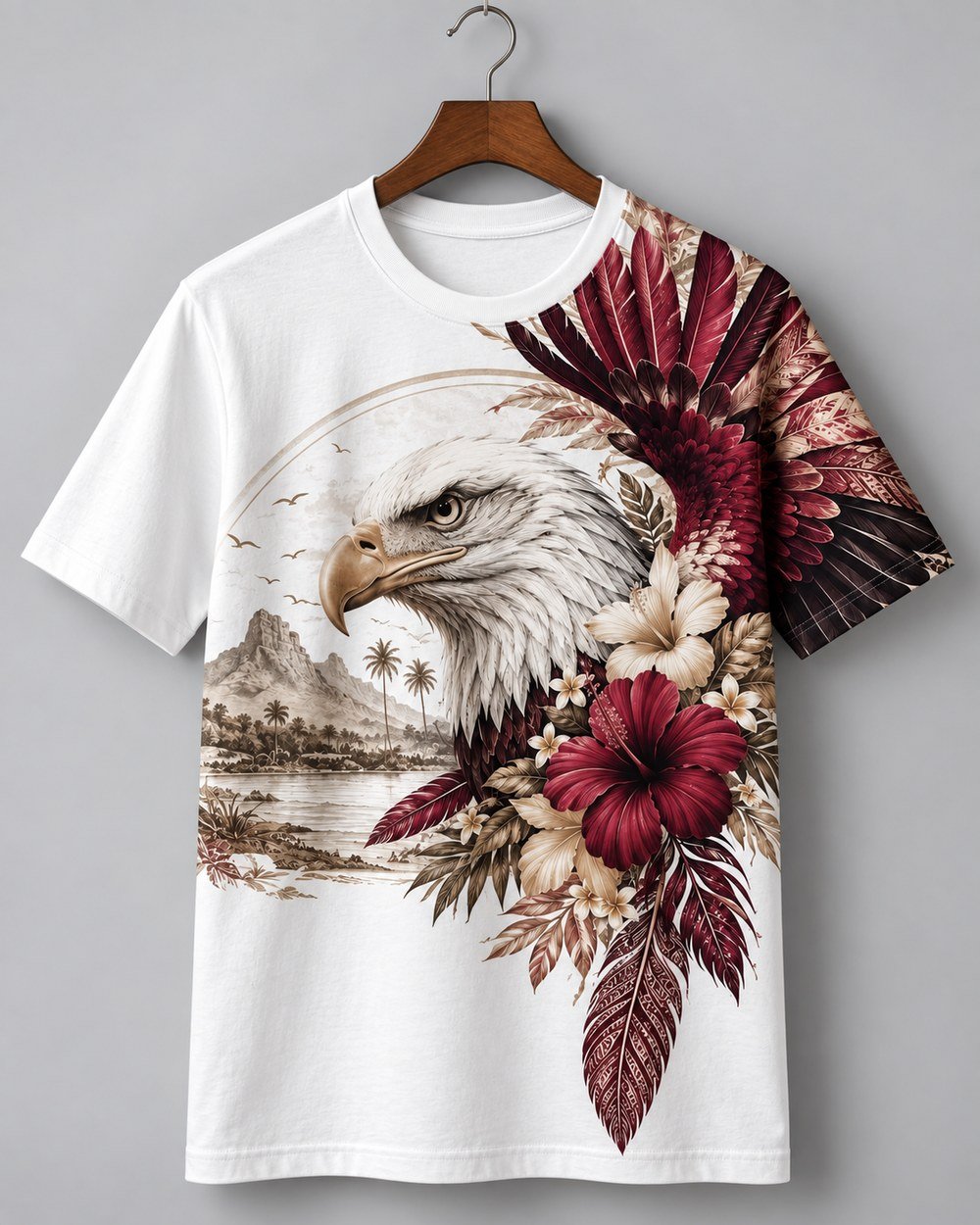 Royal Eagle Heritage Premium Cotton Graphic T-Shirt